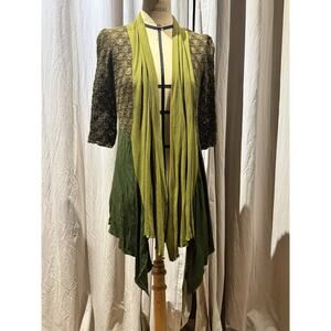 Ann Ferriday VTG. Stock Lace / Viscose Drape Cardigan S/ M